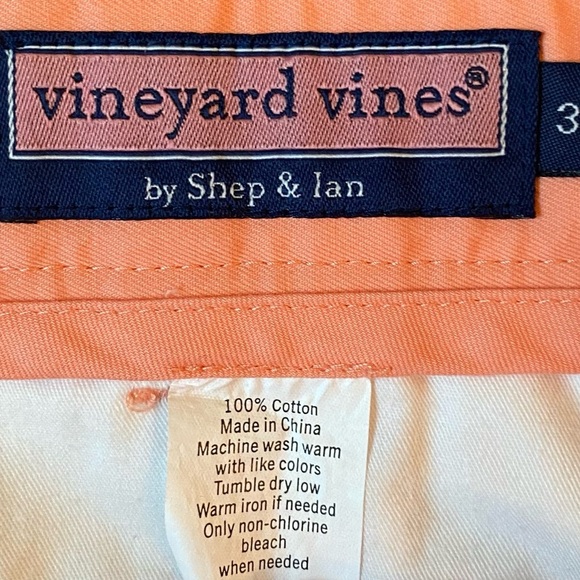 Men’s Vineyard Vines Club Shorts Orange Size 38 - Picture 4 of 4